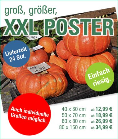 groß, größer, XXL Poster von FOTO-Schwenzer