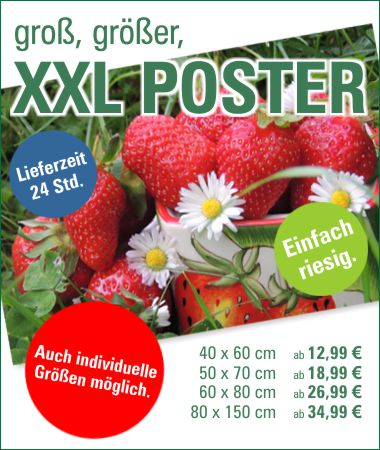 groß, größer, XXL Poster von FOTO-Schwenzer